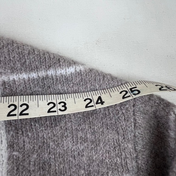 Beige Wool Plaid Mock‎ Neck Pullover Sweater Large Christian Siriano New York - Picture 4 of 9